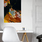 Moments and Then Abstract Print in a trendy room setting