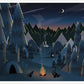 Midnight Camping Art for Kids Print no frame