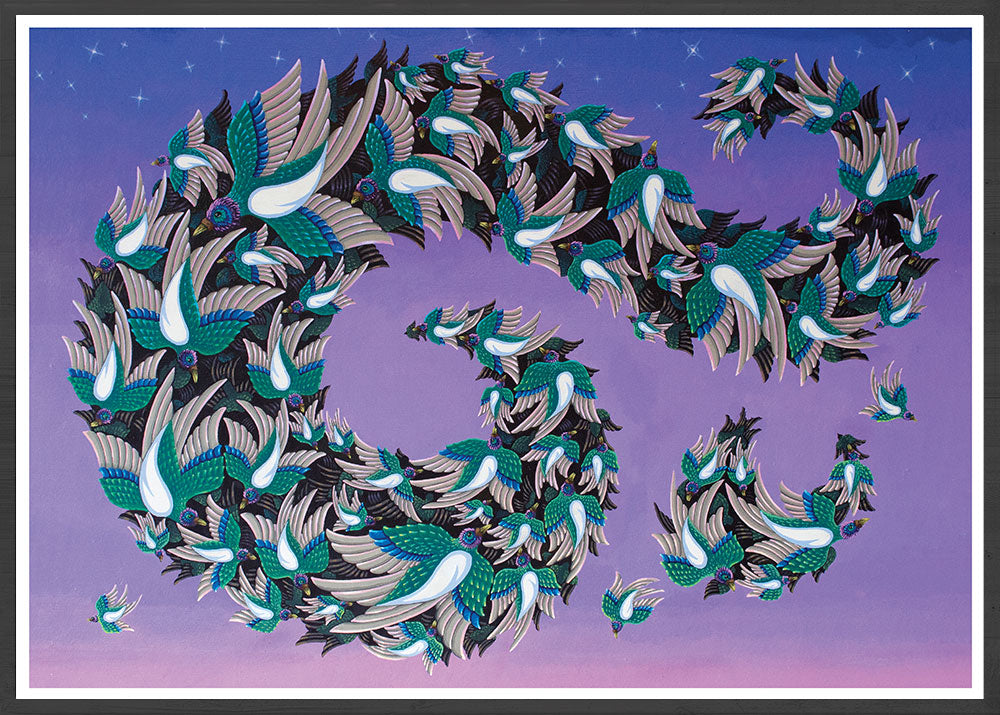 Muramations Bird Artwork Print in frame