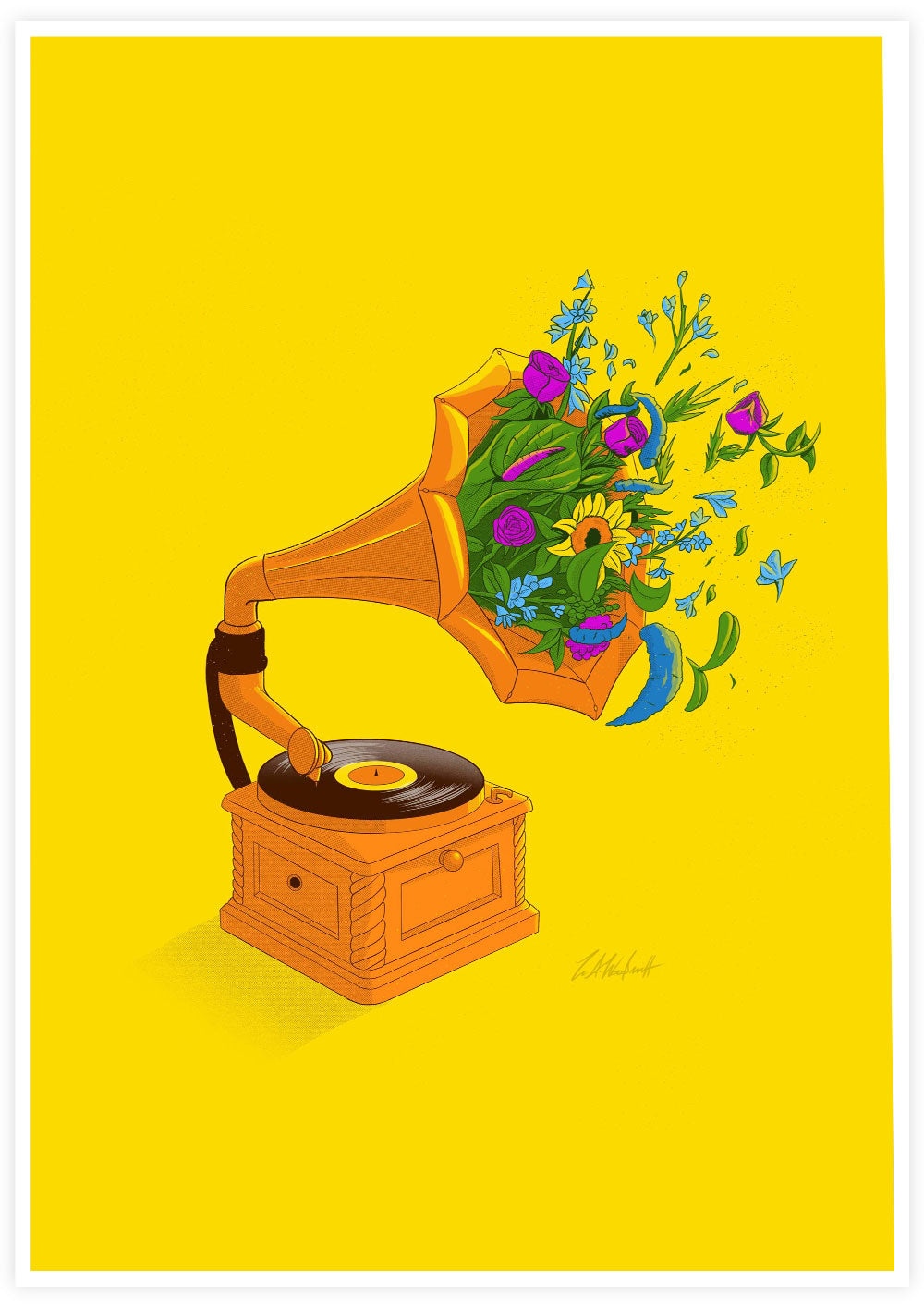 Music Illustration Poster
