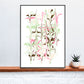 Ondulation 2 Abstract Art Poster in a frame on a shelf