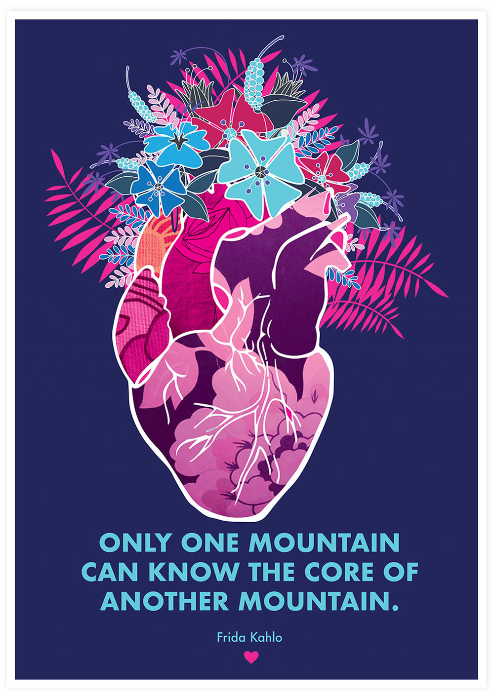Only One Mountain Illustration Print not in a frame