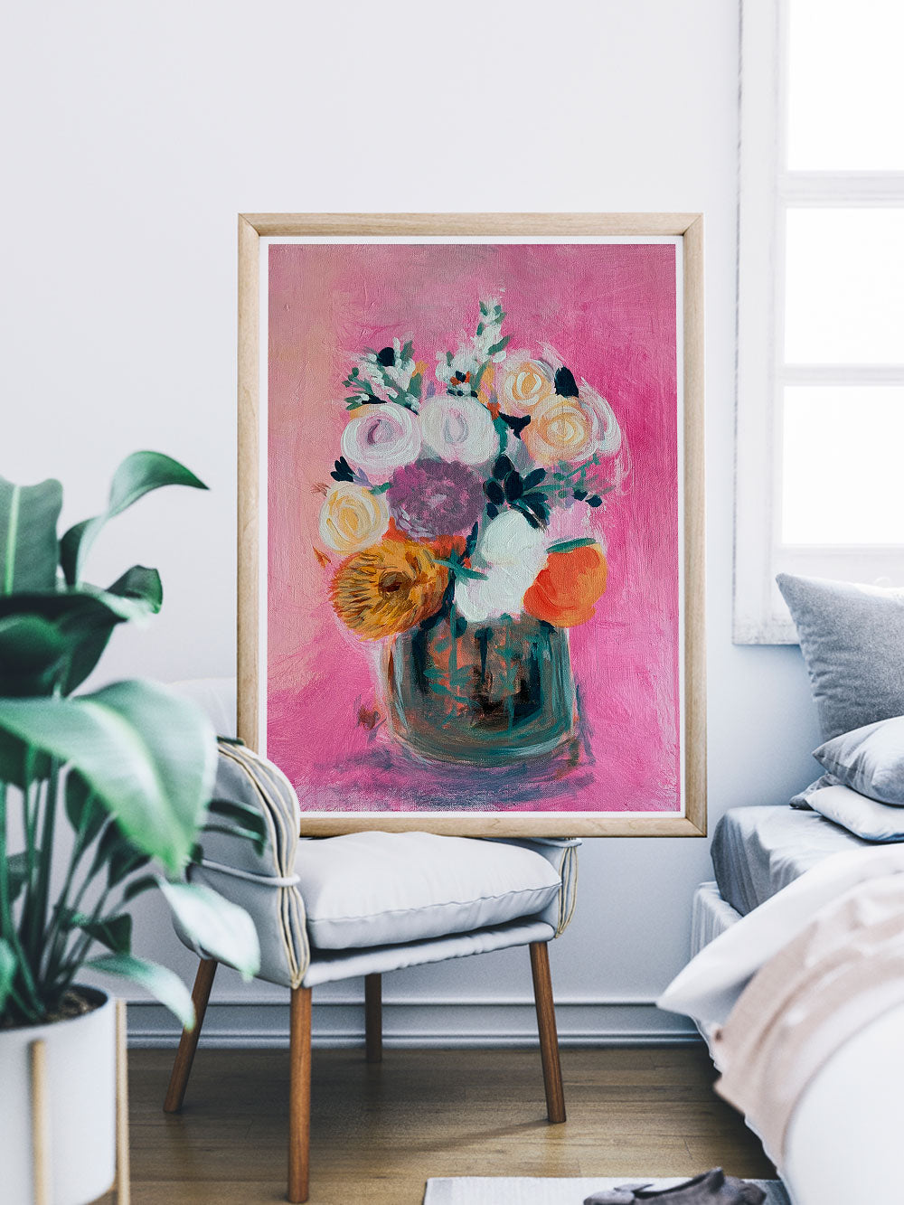 Pink Floral Bouquet home decor