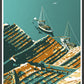 Cais de Gaia Boat Porto Illustration Print