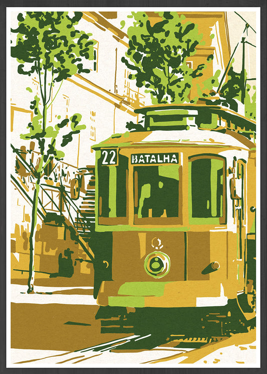 Tram Porto City Scene