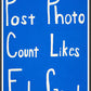 Post Count Feel Social Media Art Print in a frame