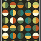 Retro Binary Retro Colours 1970s Print in frame