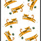 Roar Tiger Illustration Print in a frame