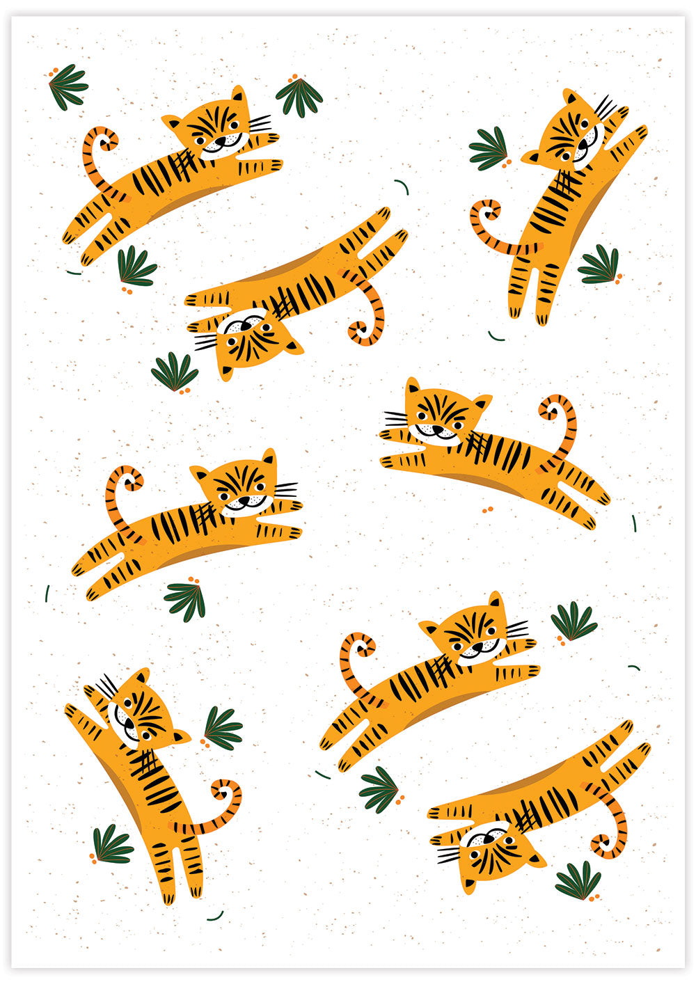 Roar Tiger Illustration Print not in a frame
