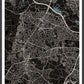 Sale Trafford Map Print black variant