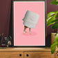 Self Isolation Funny Art Poster