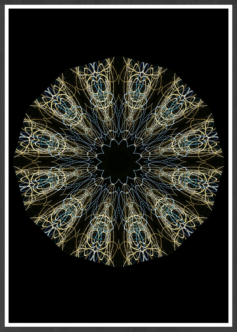 Shrike Pattern Print in a frame