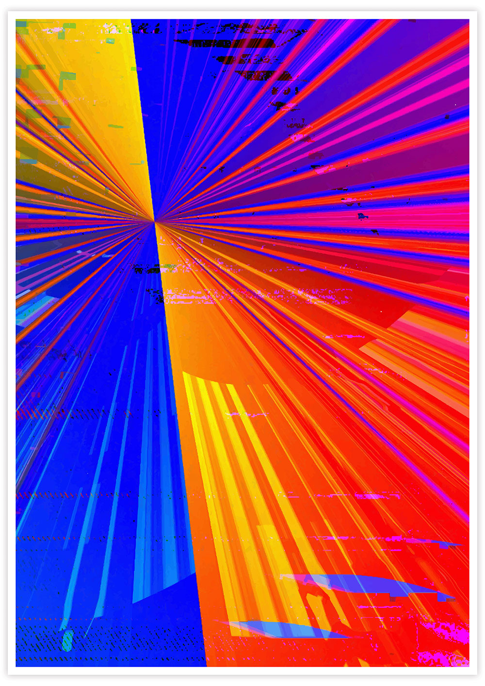 Spectre Colourful Abstract Art Print no frame