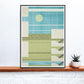 Stairway to Heaven Hotel Illustration Print on a shelf