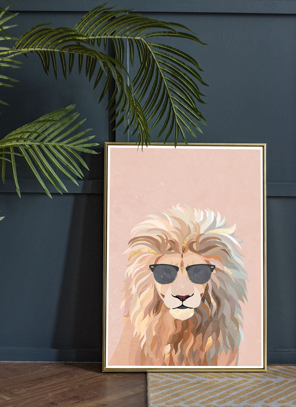 Stylish Lion Art Print