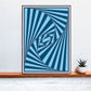 The Nightmare Trippy Abstract Art Print on a Shelf