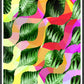 Tropicalia 1 Glitch Art Print Gorgeous Botanical Print