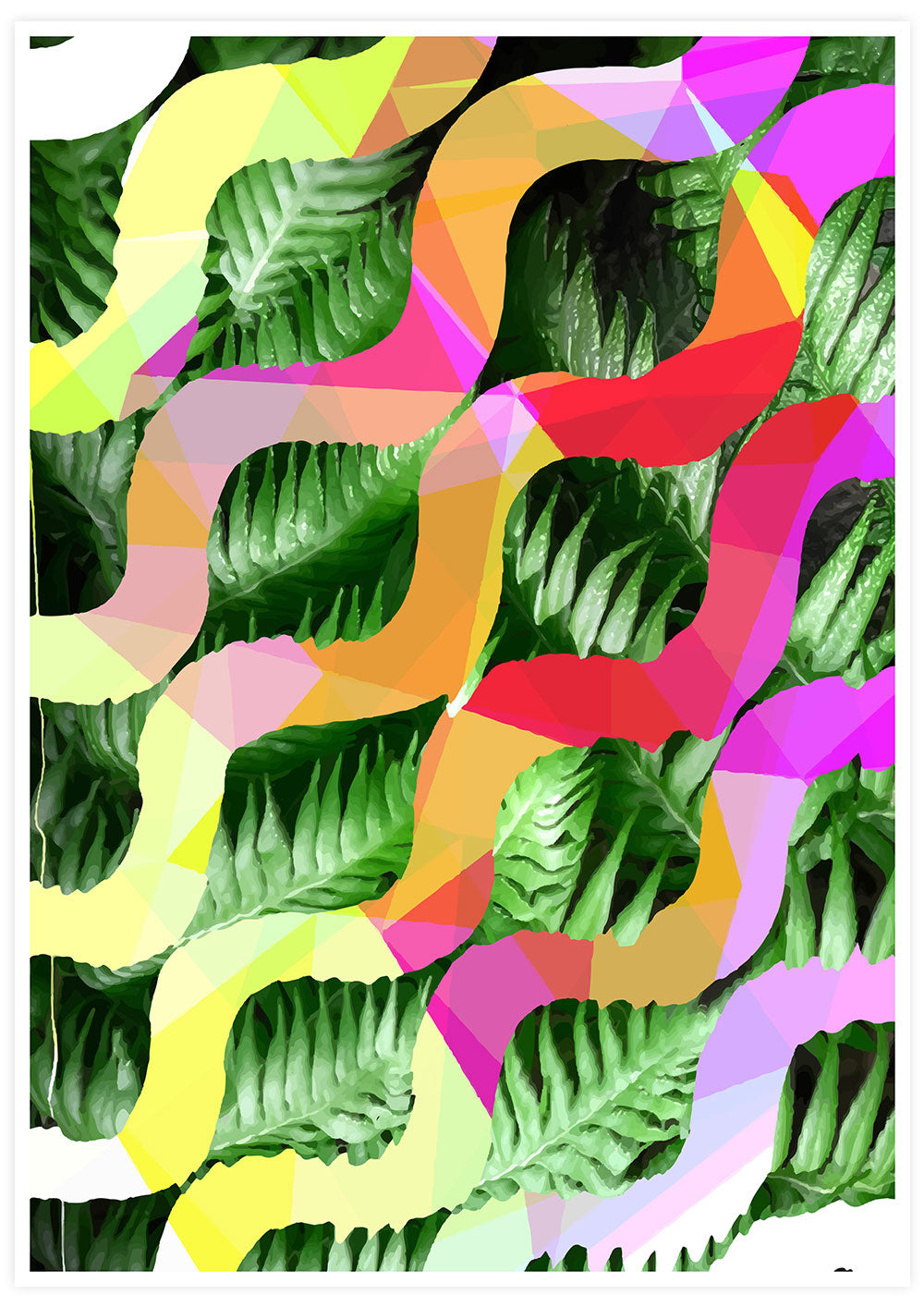 Tropicalia 1 Glitch Art Print