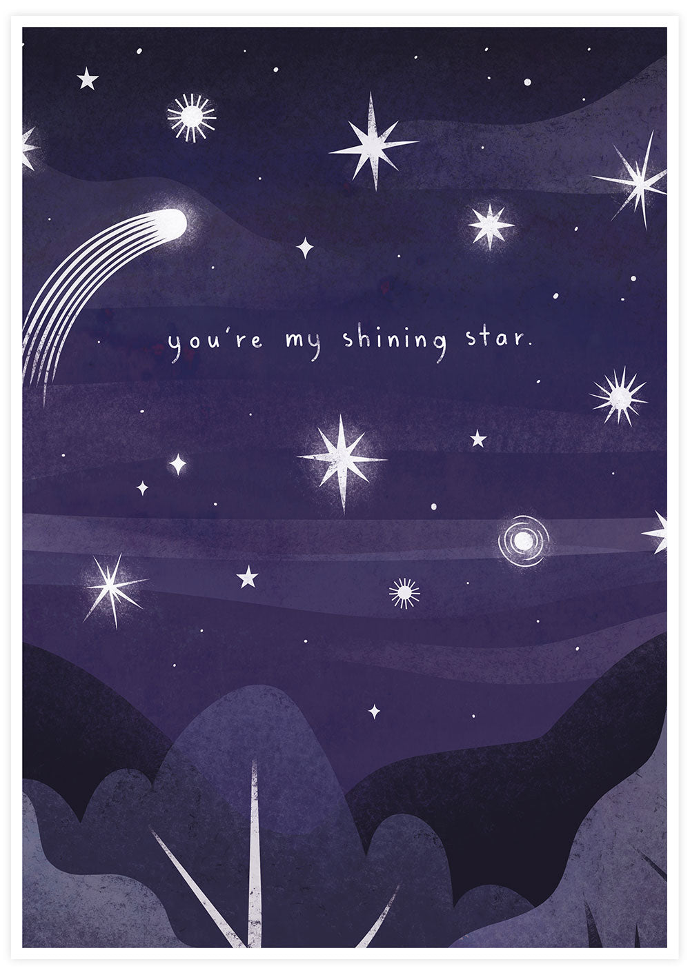 You're my Shining Star Night Sky Print 
